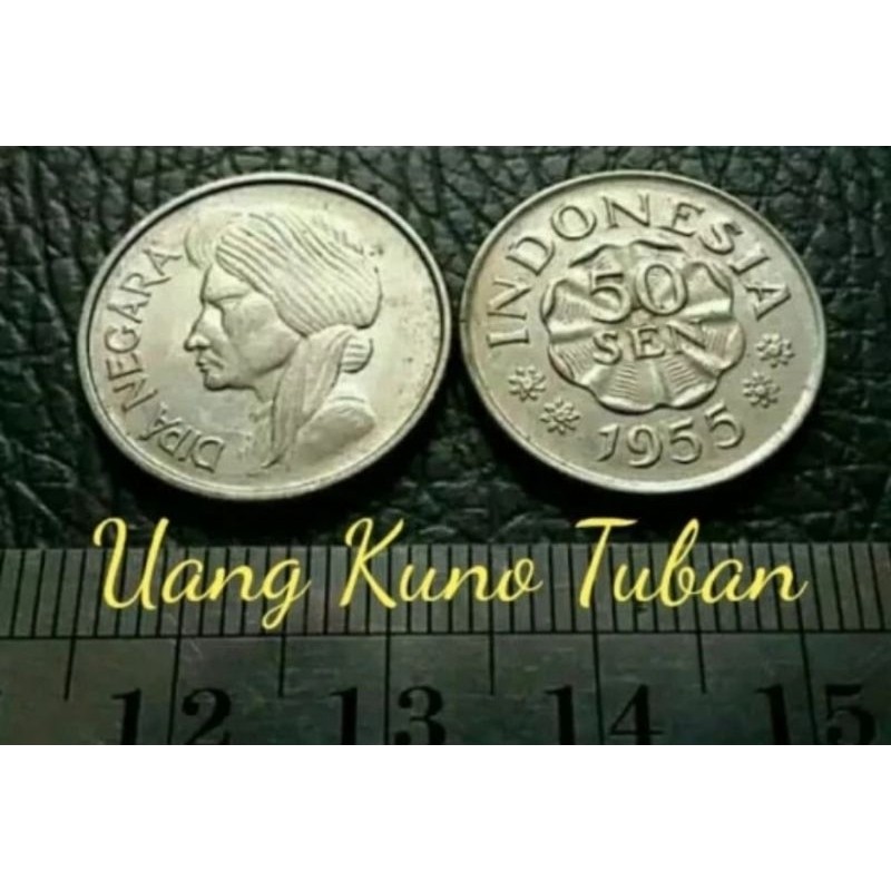 (READY STOK) Uang Kuno koin 50 cent Diponegoro Tahun 1952, 1955, 1957 (TERLARIS)