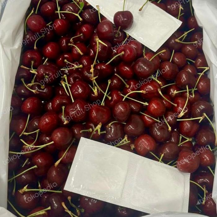 BUAH CHERRY RED CANADA SUPER PREMIUM IMPORT MANIS 1 BOX