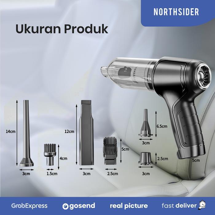 penyedot debu Vacuum cleaner air duster cordless  wet and dry ST-6645 - Hitam