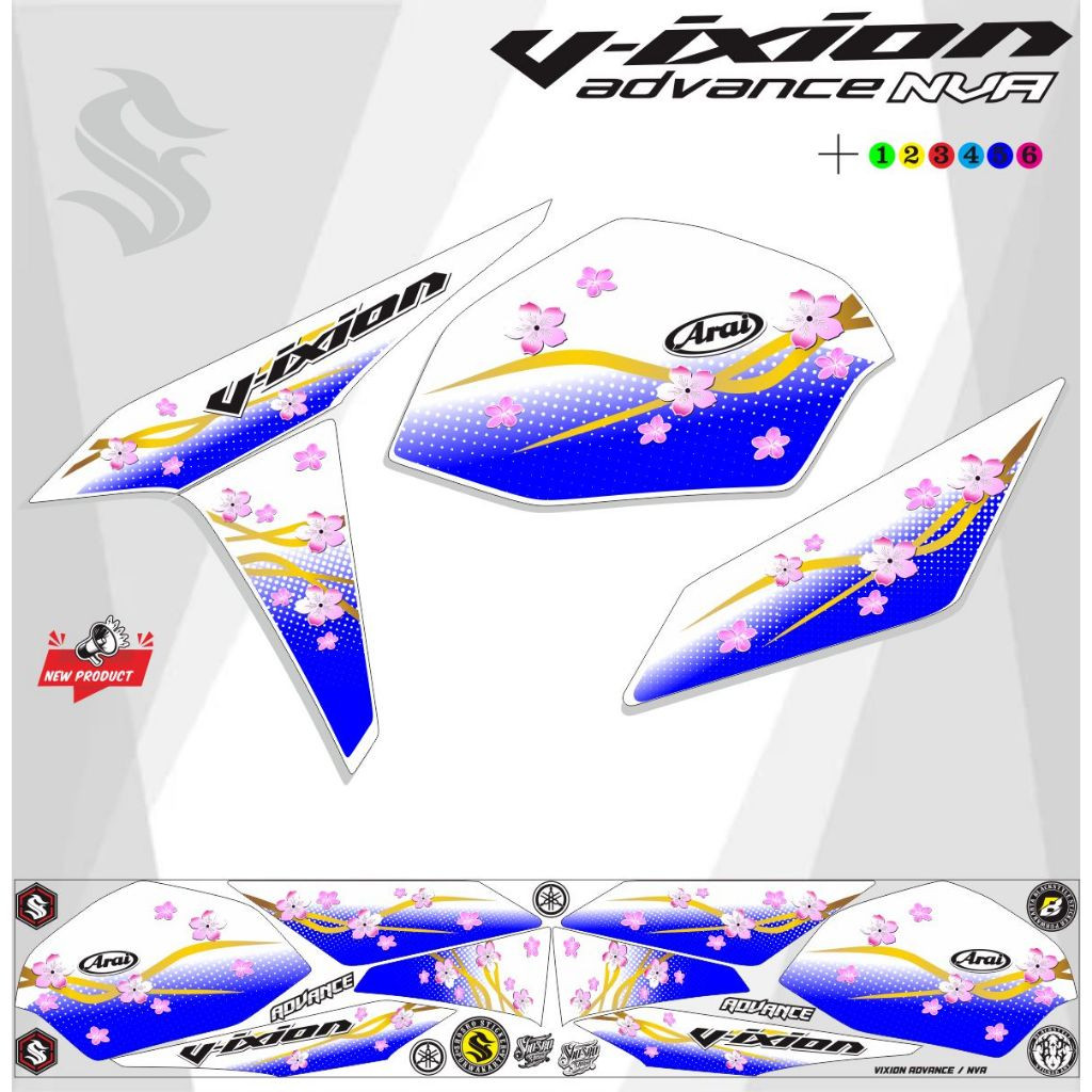 STIKER VIXION ADVANCE 150 / VARIASI STIKER VIXION 2015 2017