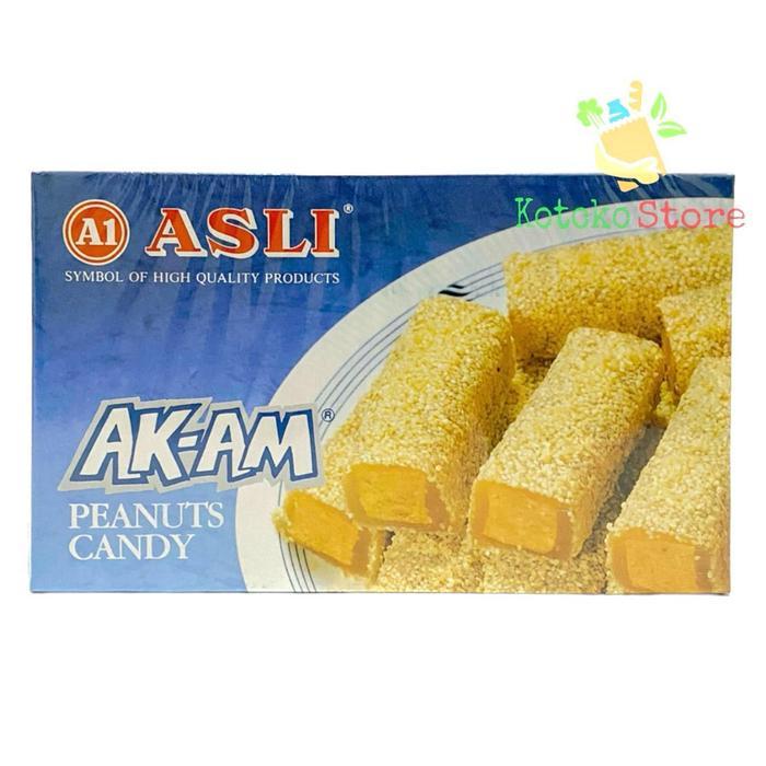 Ak Am Asli A1 Peanut Candy/Teng Teng Kacang Tumbuk Asli Ak Am A1 170gr - AK AM BIRU