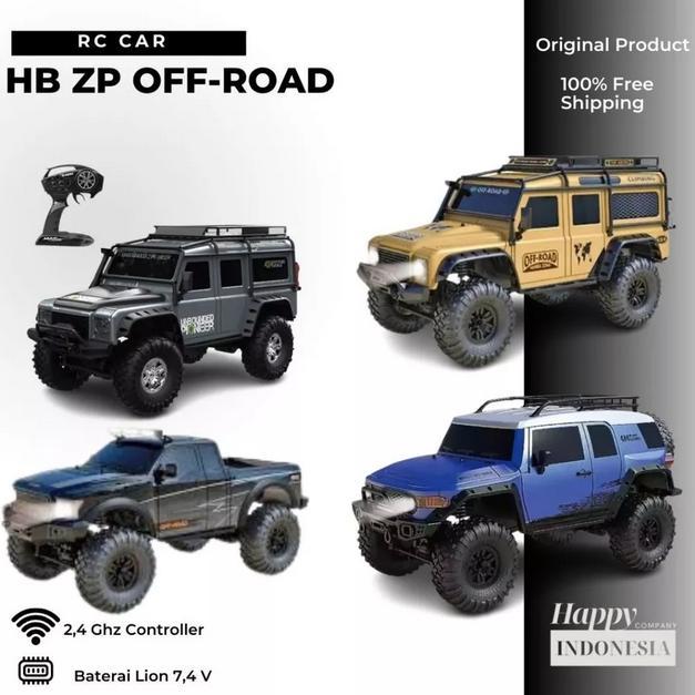 RC Off Road HB Toys ZP1002 ZP1005 ZP1007 ZP1009 1 10 4CH 2 4GHz Crawler 4WD dengan Motor 540
