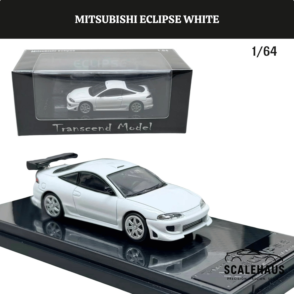 Transcend Model 1/64 Mitsubishi Eclipse White