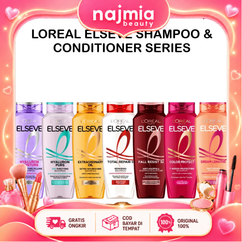 Najmia Ofc Loreal Paris Elseve Color Protect 7 Weeks Protecting Resist 3X Anti-Hairfall 155Ml | Sham