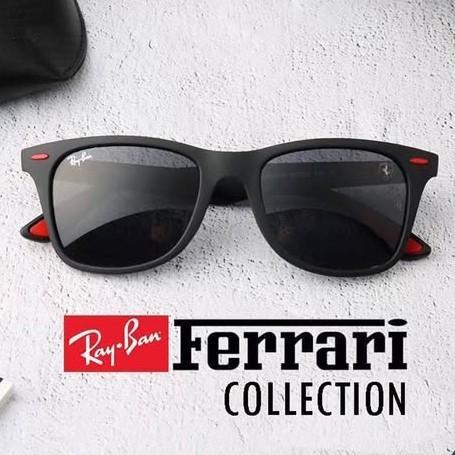 Kacamata Original Rāybān RB4195 Scuderia Ferrari Black Doff