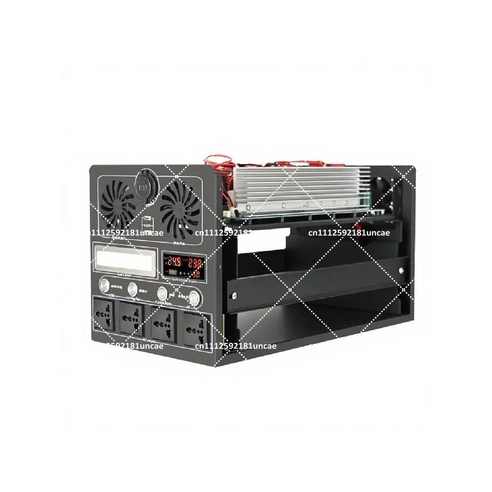 Outdoor Power Supply Pure Sine Wave 12V 24V 48V to 220V Inverter Lithium Battery Energy Storage Kit