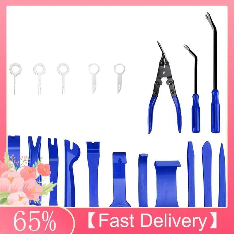 ~Latest Model Trim Removal Tool 19 Pcs Auto Clip Pliers Fastener Terminal Remover Set,Plastic Pry To