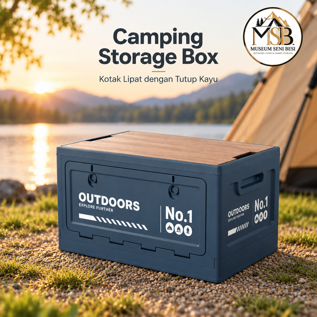 kotak penyimpanan lipat bagasi mobil kotak penyimpanan lipat camping storage box lipat camping