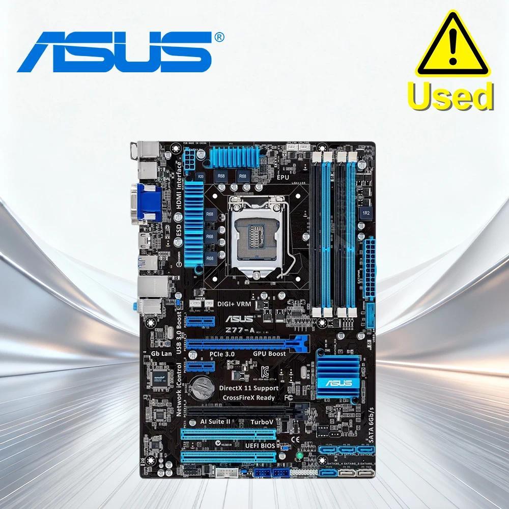 ASUS Z77A Desktop Motherboard Z77 Socket LGA 1155 i3 i5 i7 DDR3 32G ATX UEFI BIOS motherboard