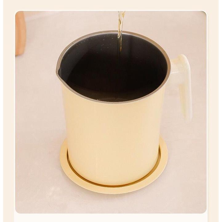 Terbaru[MS] Saringan Tempat Minyak Oil Pot Tirisan Minyak Goreng - PutihHappy Shopping