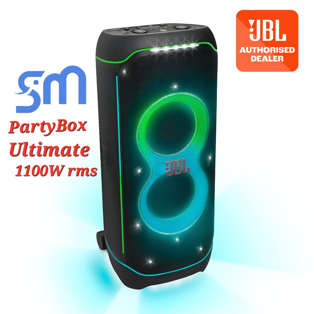 Speaker JBL Partybox Ultimate 1100 Black Portable Speaker Bluetooth with Wheels