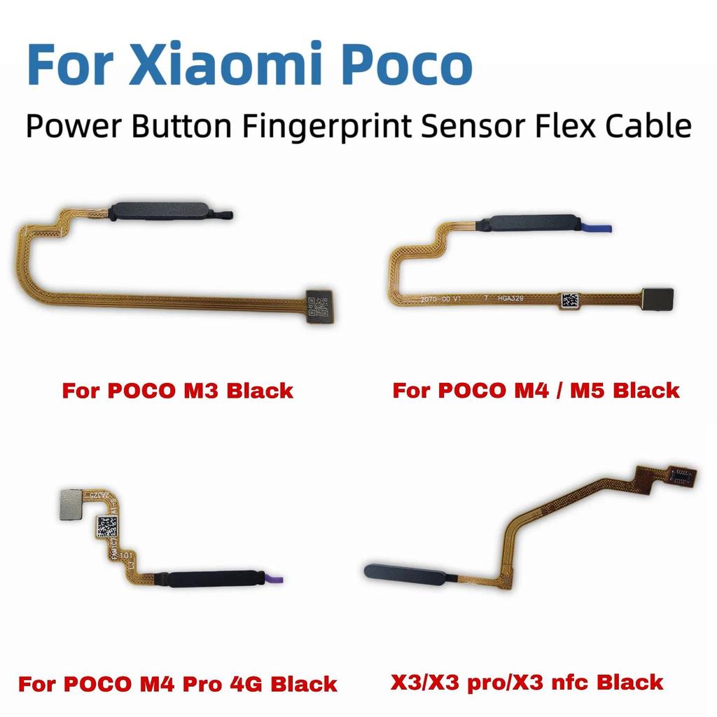 Fingerprint Scanner For Xiaomi Poco X3 Pro M3 M5 / M4 Pro 4G Home Button Fingerprint Menu Return Key
