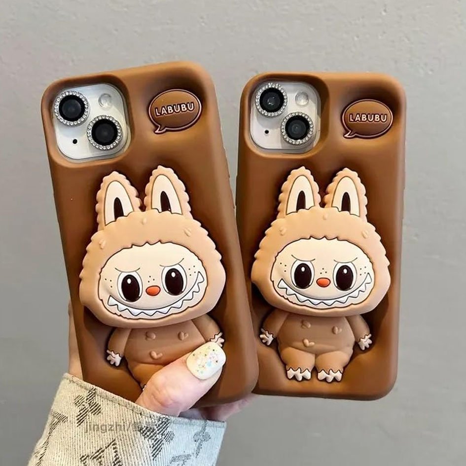 CASETAPORA - Labubu 3D Casing HP untuk iPhone 12 dan iPhone 12 PRO MAX Softcase Aesthetic Case Kekin