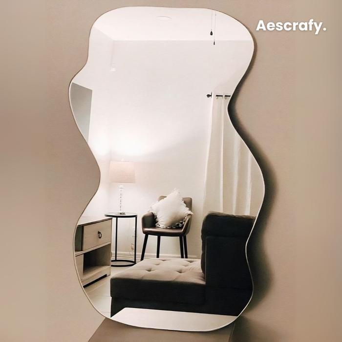 myy Aescrafy Cermin Abstrak Polos 3 Mm – Cermin Kaca Untuk Interior