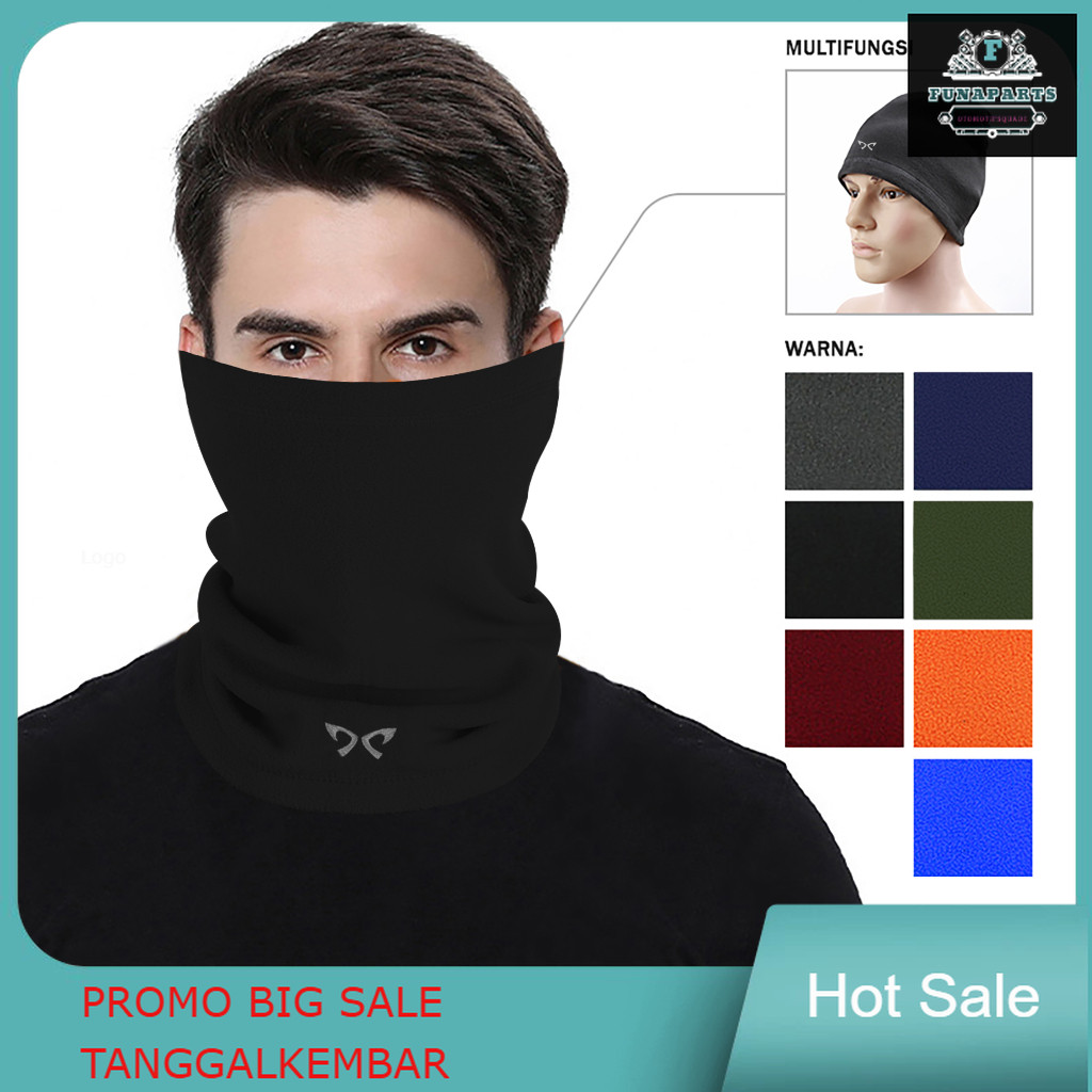 Masker Polar Thermal Multifungsi Bandana Beanie Hat untuk Musim Dingin / Winter