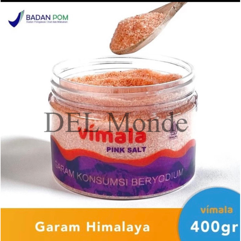 

PromoVimala Himalayan Salt 400g GARAM BERYODIUM / Garam Himalaya Himalayan salt, Garam Himalayan Pink Salt, Garam Premium