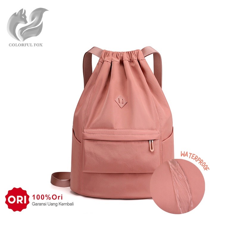 ZAHASHOP COLORFUL FOX 8536 Tas Ransel Wanita Backpack Wanita Remaja Tas Bahan Anti Air