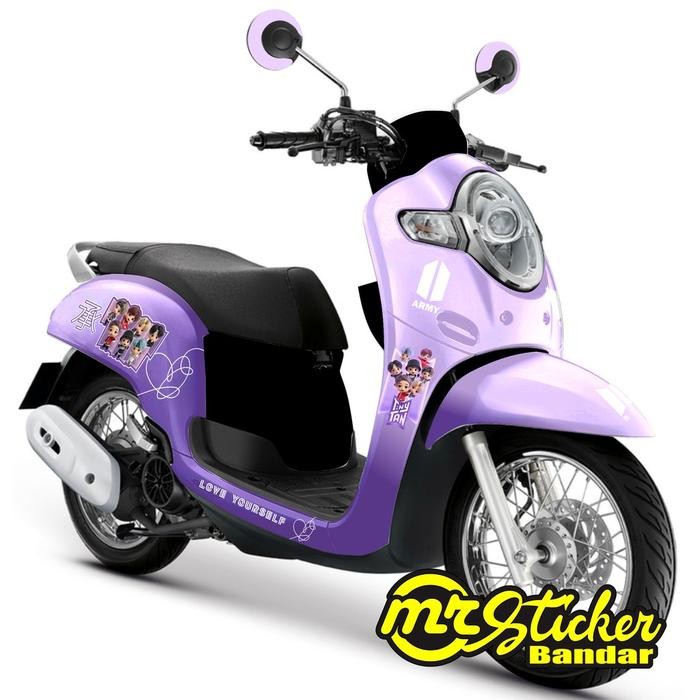 Decal scoopy full body Full Blok Sticker Scopy Dekal New Fi 2017 2018 2019 2020 bts Motorcycle - Not