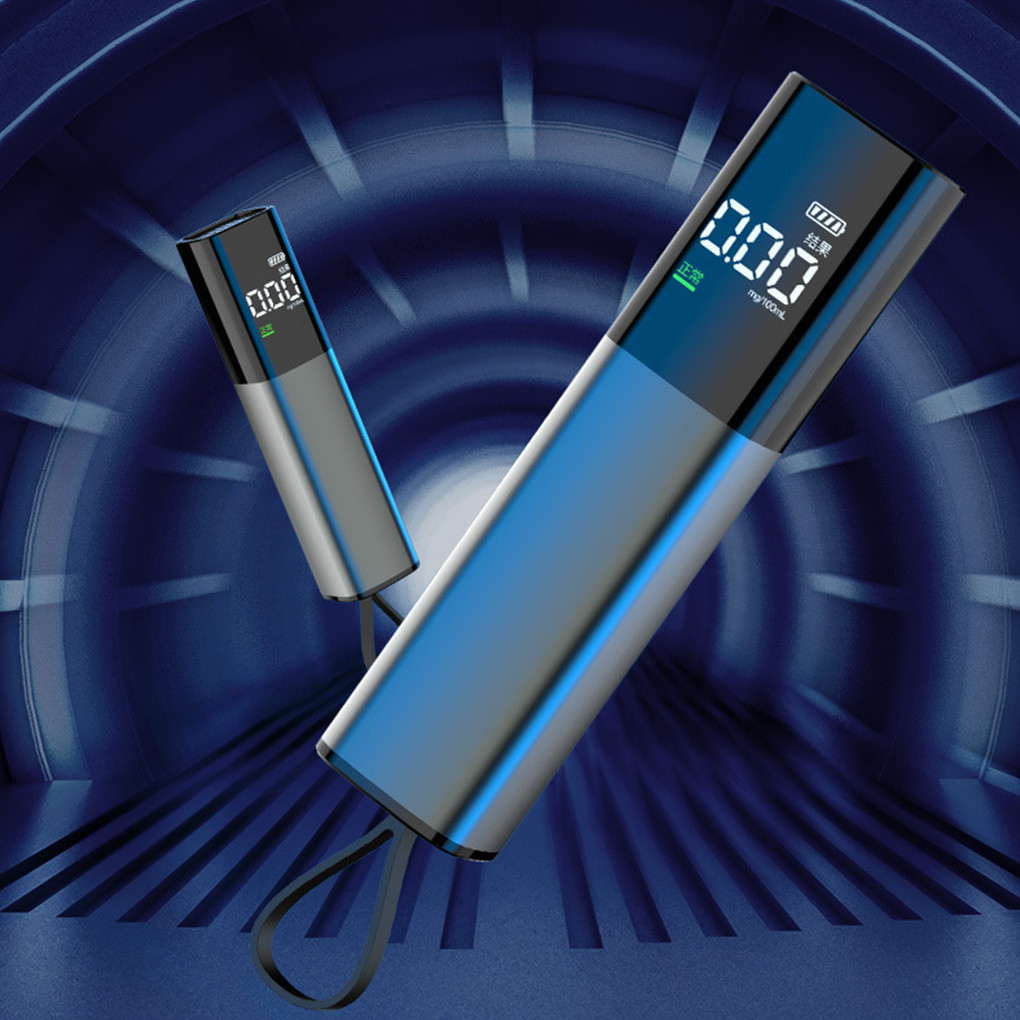 Portable Spirit Tester USB Charging Breathalyzer Non-contact Type Alcohol Tester with Display Fast A