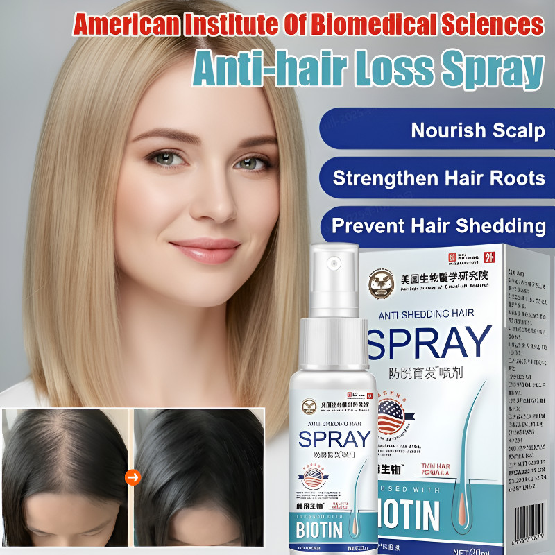 Obat Penumbuh Rambut Cepat - Spray Anti Kebotakan Pria/Wanita, Menghentikan Kerontokan Parah, Membua