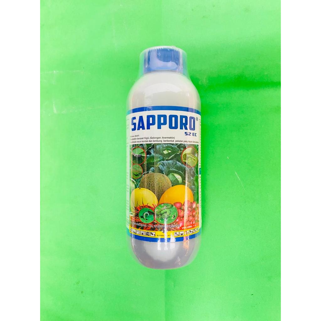 Insektisida SAPPORO 52 EC isi 500ml 1 liter pengendali ulat grayak dari Santani Agro Mandiri