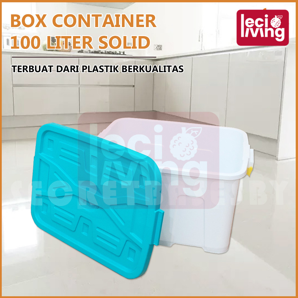 BOX CONTAINER 100 LITER + RODA Kontainer Box / Container Box