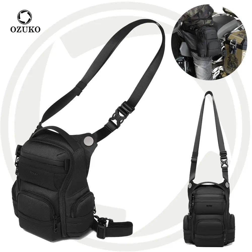 Gaya Outfit NEW OZUKO Legaro Leg Bag #9816 - Tas Paha Selempang Mini Pria