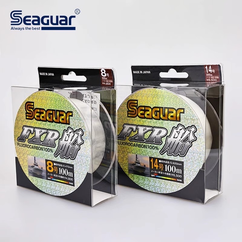 Original Seaguar FXR 100% FLUOROCARBON Fishing Line 100m #2-#20 sea boat fishing Line MADE IN JAPAN