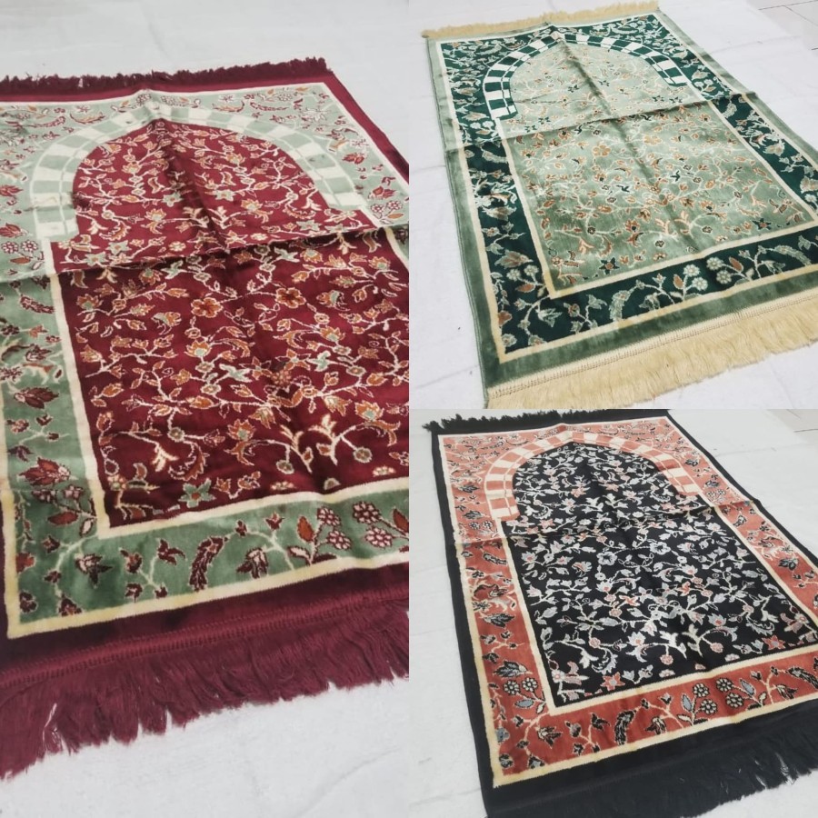 sajadah yakar karpet / sajadah turki bludru / sajadah premium