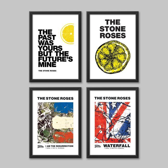 Poster Dinding Frame Bingkai / The Stones Roses Band Music