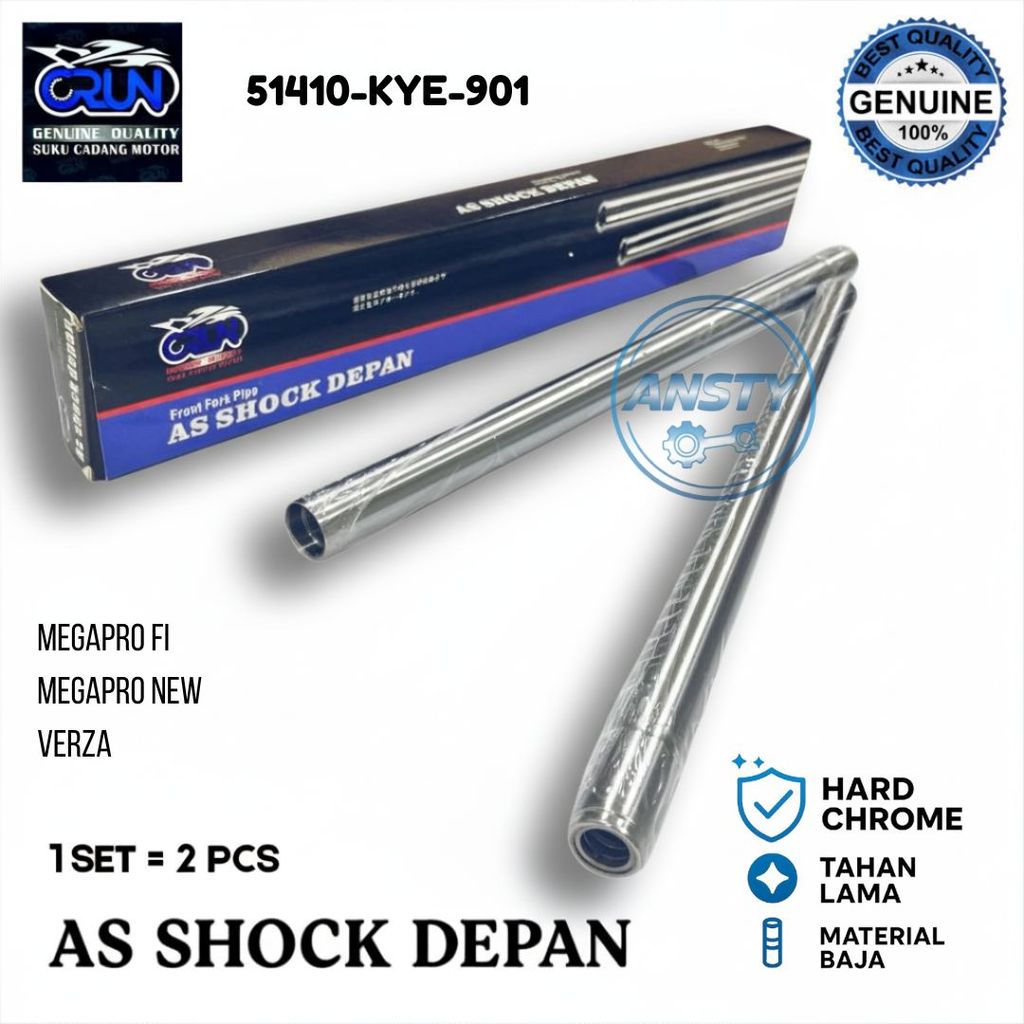 CRUN As Shock / As Shockbreaker Depan Honda Verza Megapro NEW Megapro FI / 51410-KYE-901