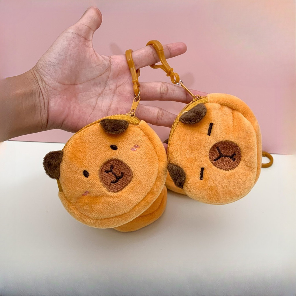 Yuma Dompet Koin Capybara Kapibara KOIN Gantungan Mini Gantungan Kunci Dompet Koin Berunag Murah (Ga
