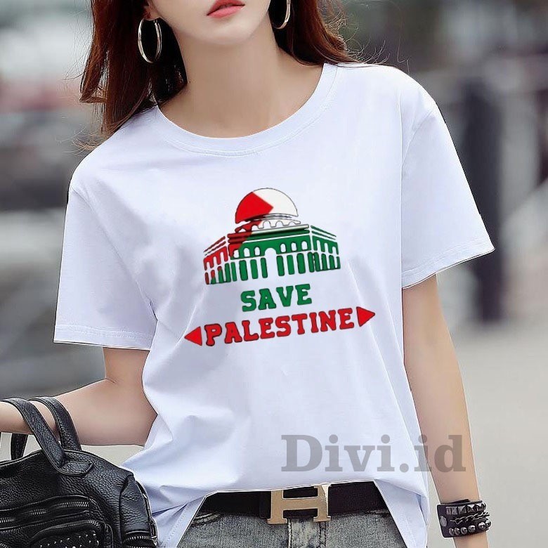 Divi.id-KAOS FREE PALESTINA / BELI 3 KAOS GRATIS HEADSET EXTRA BAS / KAOS PALESTINA WANITA / KAOS SA