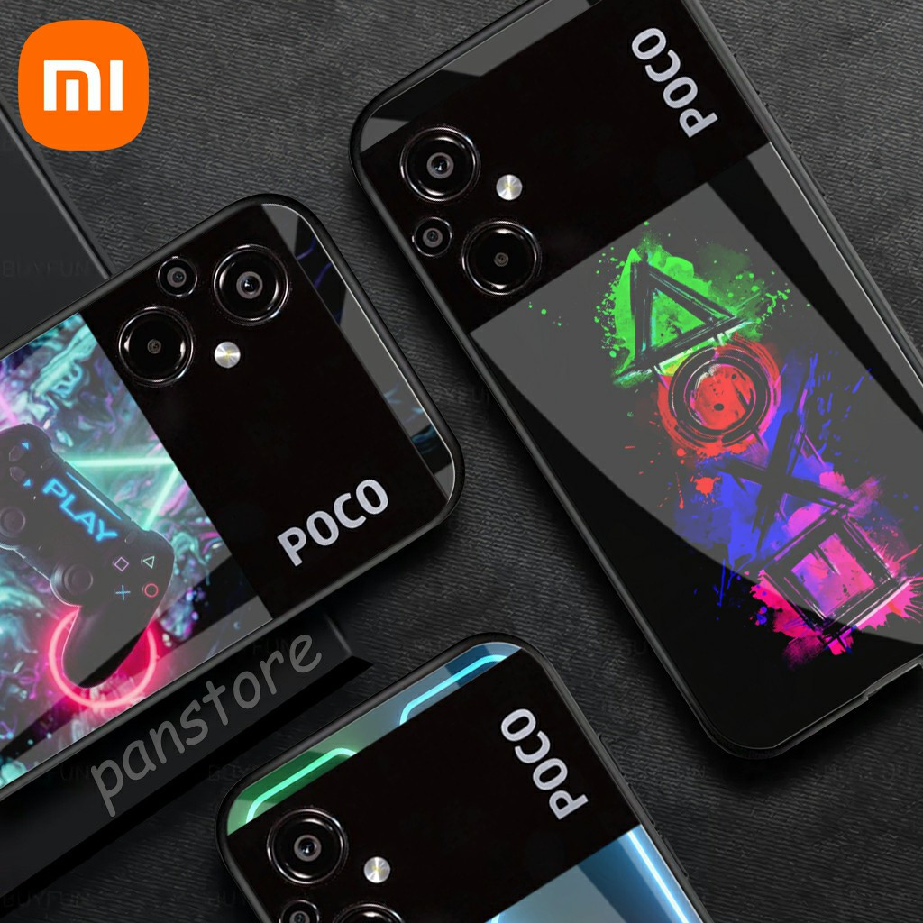 Softcase Glass Case Terbaru Poco M5 Poco M4 Pro Poco Poco F4 Poco C40 M3 Pro 5G Poco X3 NFC X3 Pro X