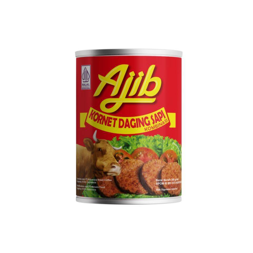 Ajib Kornet Beef 340 gr