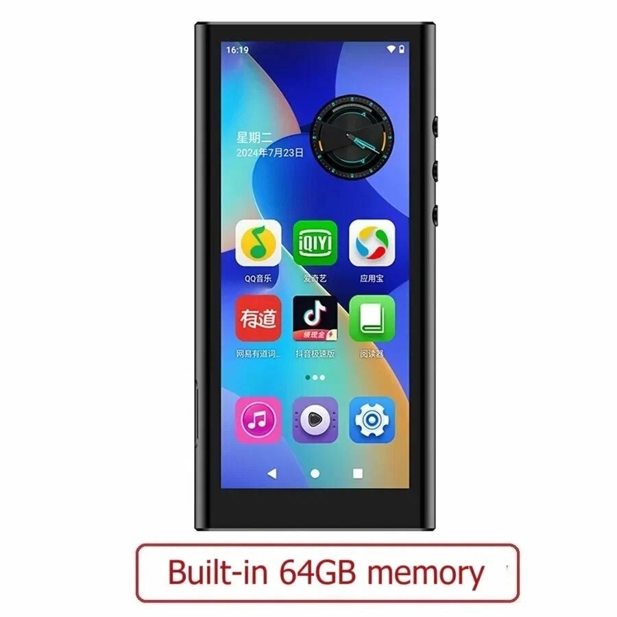 Android 10 MP3 Player WiFi Bluetooth Speaker Touchscreen Video Music Player App Download FM Radio TF