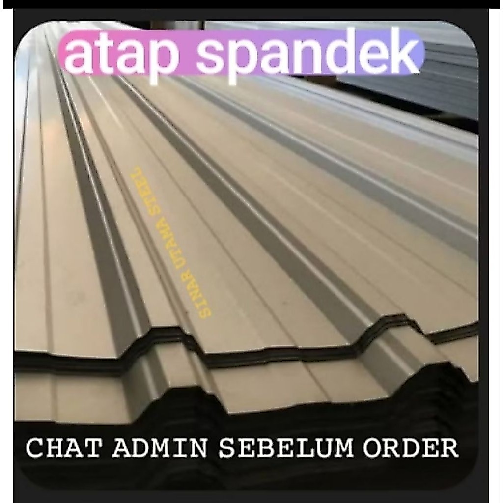 Atap Spandek 0,30 Spandeck Galvalum 0,30mm / spandek zincalume 0,30 mm 3m 4m 5m 6m