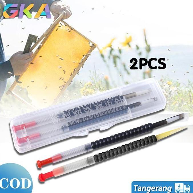 MITLESHOP Stick Peletak Pengambil Ratu Lebah  Sendok Larva Telur Lebah  Stik Larva Royal Jely