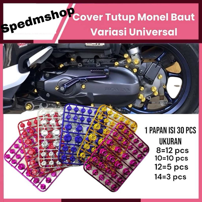TUTUP BAUT PROBOLT WARNA / MONEL BAUT CNC PROBOLT WARNA Toko_Aura