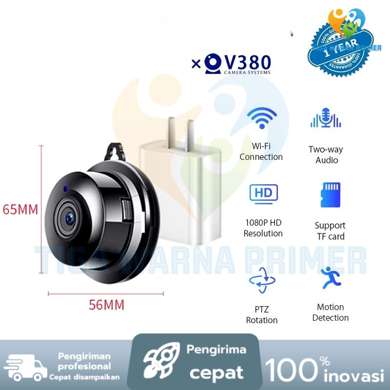 Kamera Tersembunyi V380 PROJ2 – Mini IP CCTV HD, Keamanan Rumah & Toko, Mudah Dipasang
