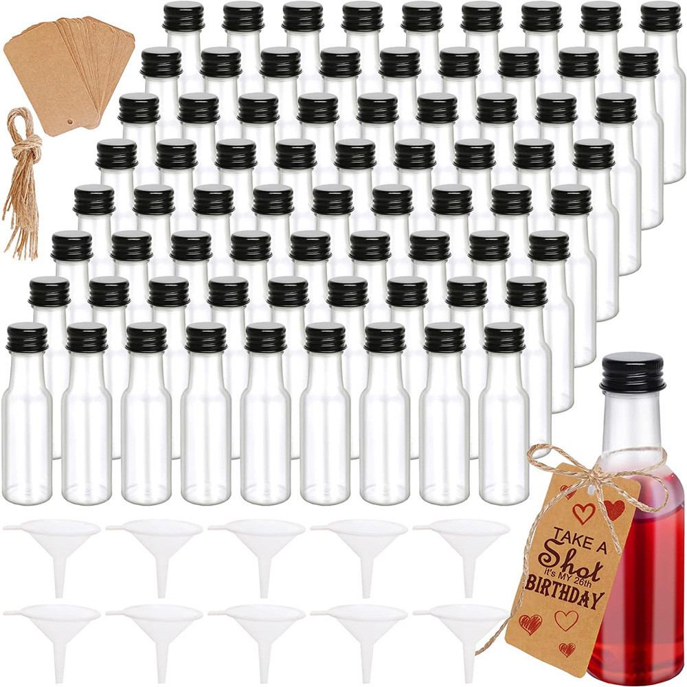 C9 Mini Liquor Bottles| Empty Plastic Spirit Bottles|1oz/30ml Mini Alcohol Bottles Miniature Bottles