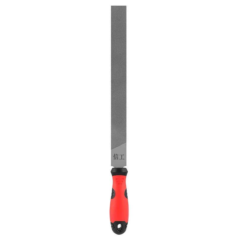 Polished steel file  Highhardness semicircular file  Metal rust removal flat triangular file tool