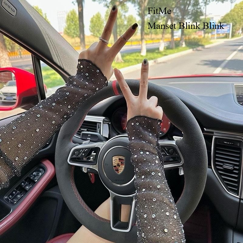 FitMe KK-571 Manset Sarung tangan fingerless blink gloves lolita gothic ikat tali silang tangan hand