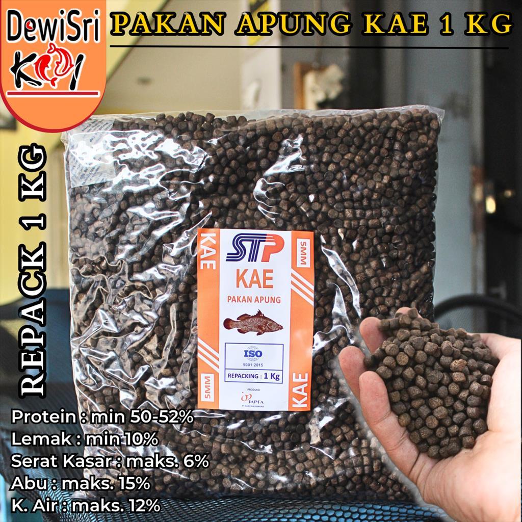 Pakan Ikan Apung STP KAE Size M Repack 1kg JAPFA – Pakan Koi Lele Nila Patin Protein Tinggi