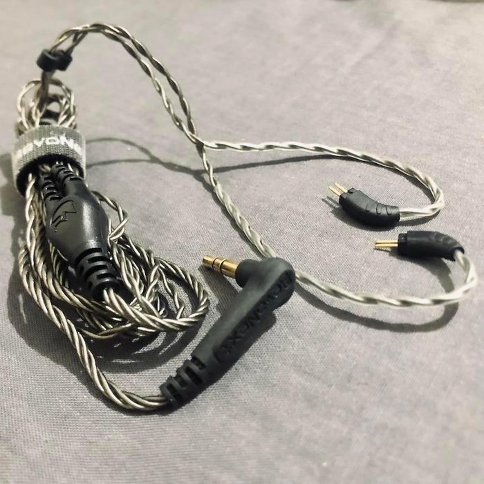 BEST SELLER Silver Plated 2 Pin 0.75 0.78mm TF10 Westone TFZ KZ Upgrade Cable HiFi - NoMic RevoNext