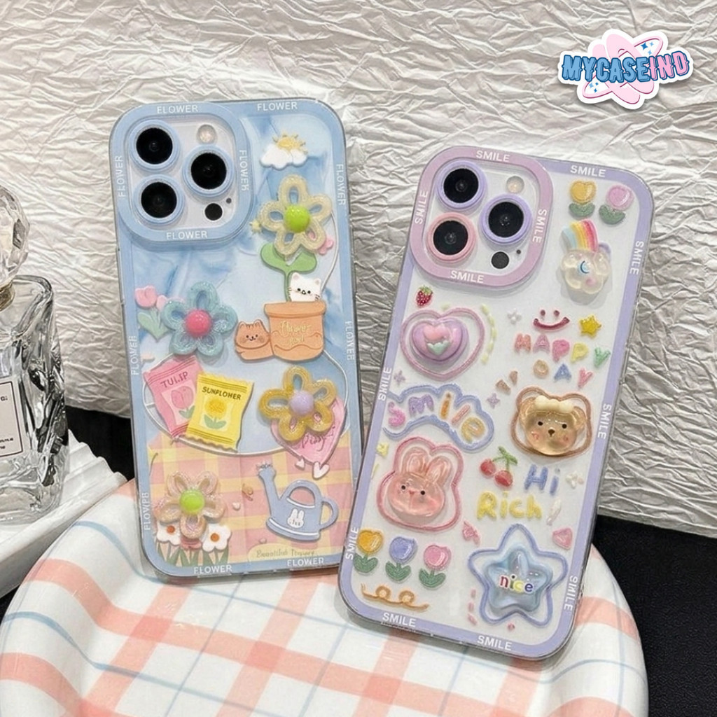 [MYCASEIND] FLOWER ANGEL EYE PRINTING CASE 3D redmi a7 pro pocophone c81 pro