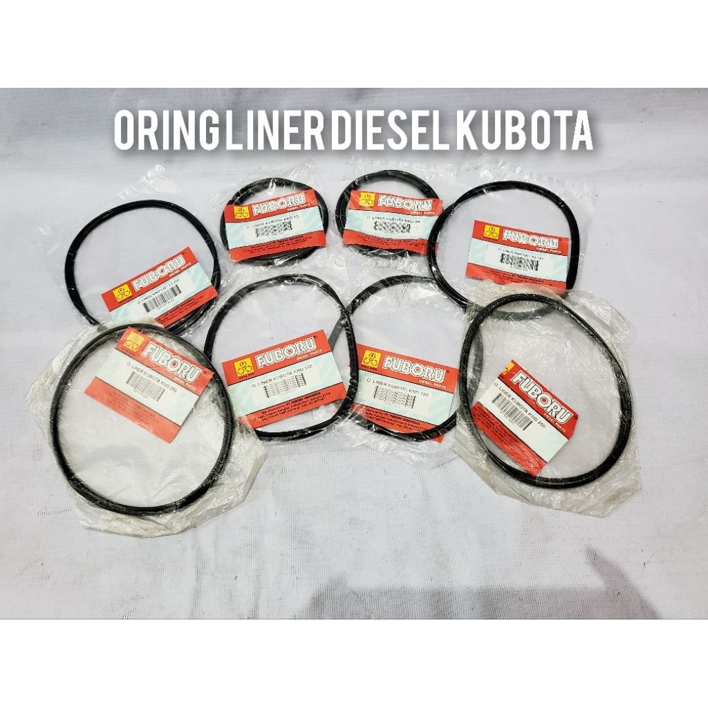 SPAREPART ORIGINAL Oring Liner Diesel Kubota KND 5B - KND 250 5PK - 25PK / O-Ring Cylinder Liner Die