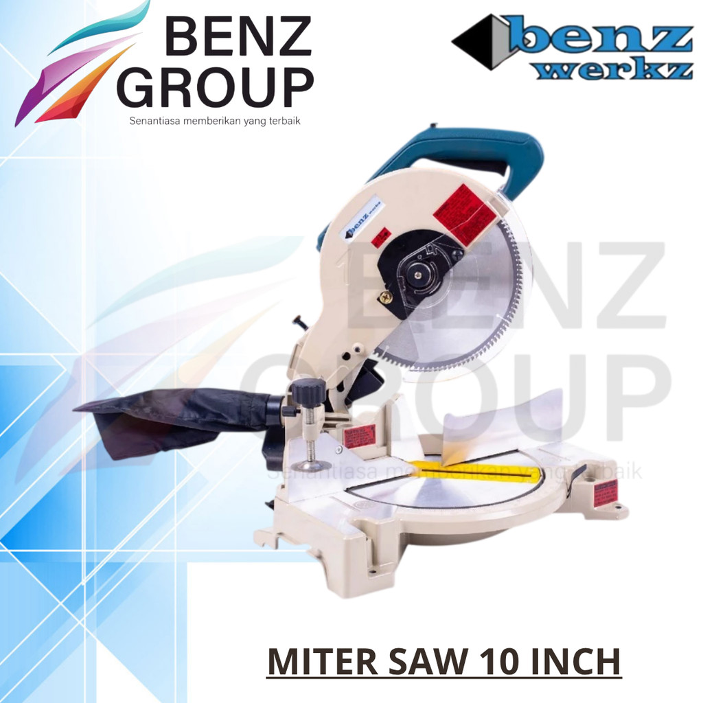 Benz Werkz Mesin Potong Aluminium Kayu Sudut - Miter Saw 10" Armature BZ-8040 Mesin Potong Aluminium