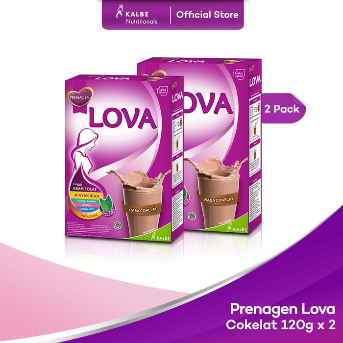 Prenagen Lova Susu Rasa Cokelat 120G (2 Pcs) - Prenagen Lova