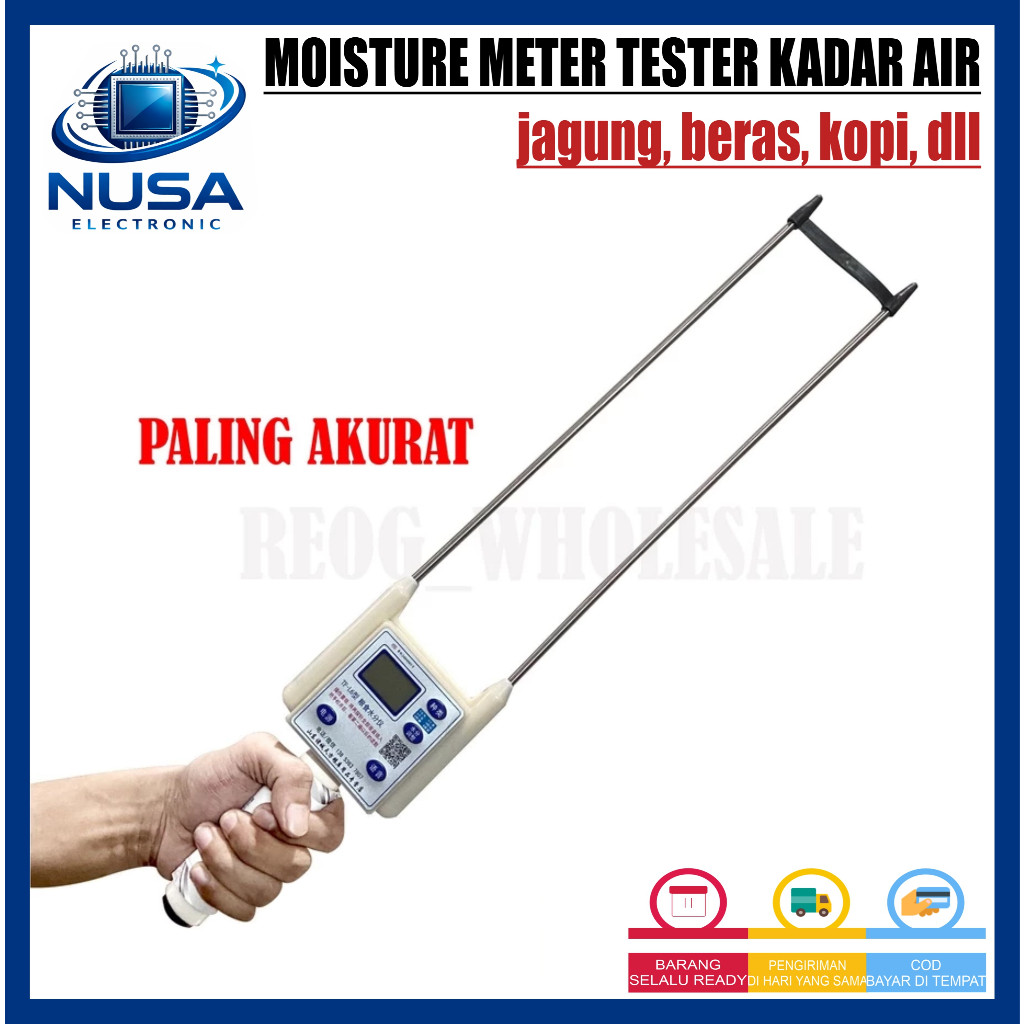 Grain Moisture Meter (Tester kadar air jagung, beras, dll) - Putih